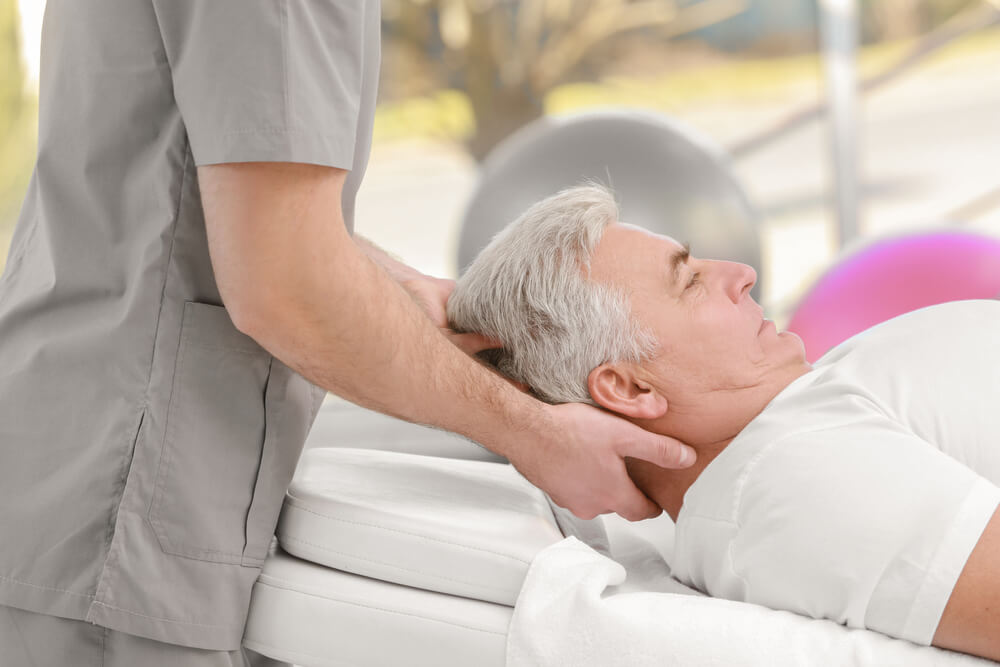 How can physical therapy be helpful for neck arthritis?